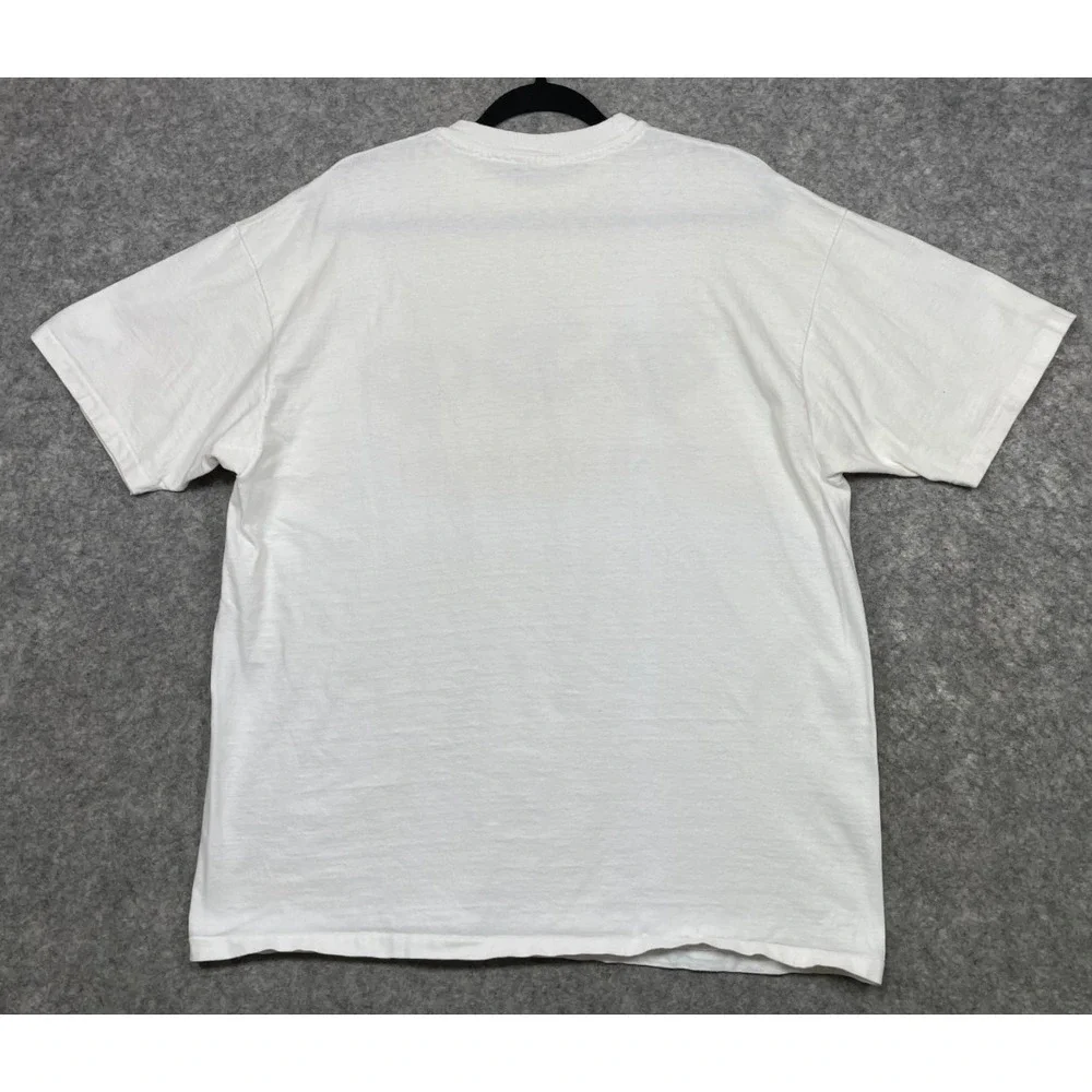 Vintage George Bush Political T-Shirt White XL AIDS Policy Gay 90s